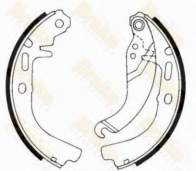 BRAKE ENGINEERING sh2186 -  Комплект тормозных колодок